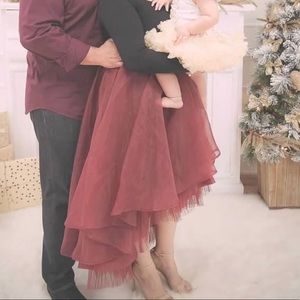 TUTU chiffon high/low full skirt